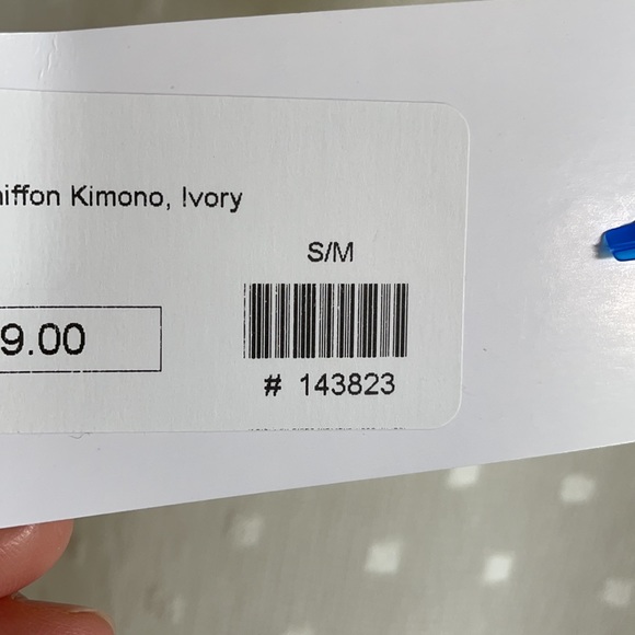 Swiss Chiffon Kimono Ivory - Picture 4 of 4